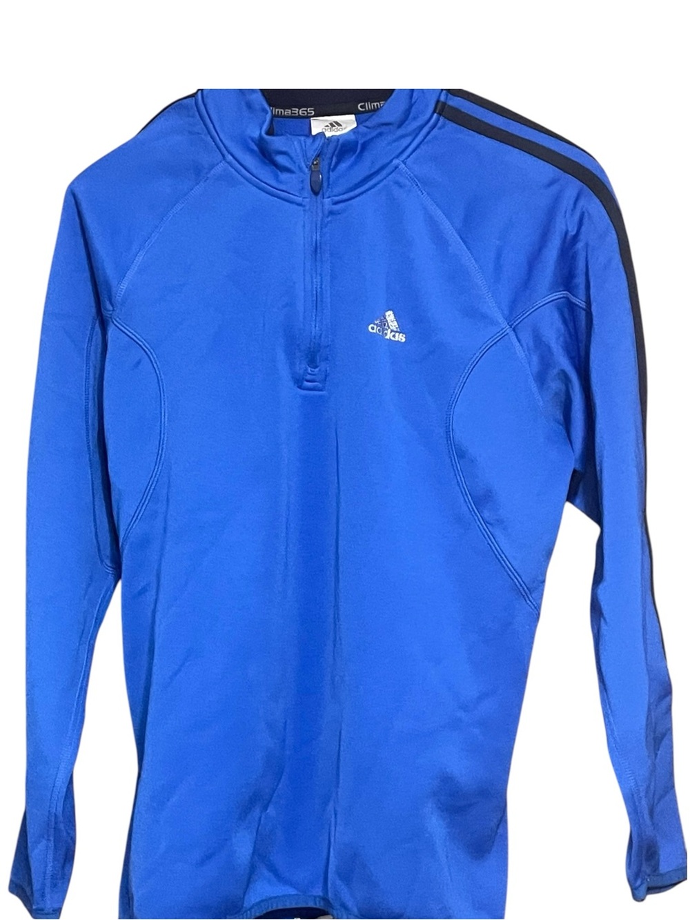 adidas Men’s Royal Blue Long-Sleeve sweat shirt Guard with Black Stripe